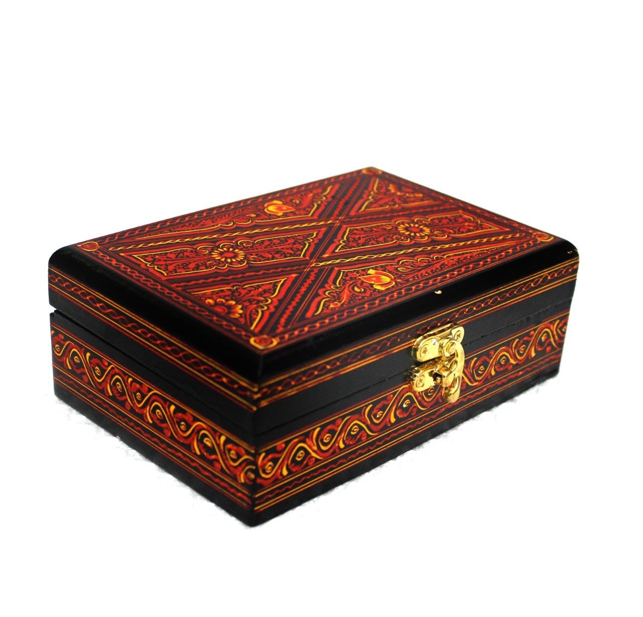 Wooden Hand Made Jewellery Box - Petite - 6" x 4" - waseeh.com