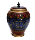 Wooden Candy Jar in Nakshi Art 9'' - waseeh.com