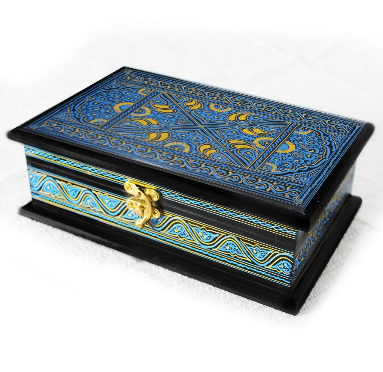 Wooden Hand Made Jewellery Box - Medium - 9"x6"x3" - waseeh.com