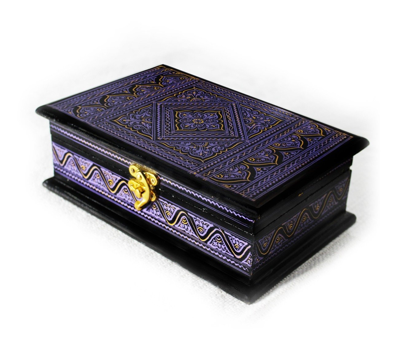 Wooden Hand Made Jewellery Box - Medium - 9"x6"x3" - waseeh.com