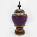 Wooden Pot - Nakshi - Large - 17" - waseeh.com