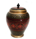 Wooden Candy Jar in Nakshi Art 8'' - waseeh.com