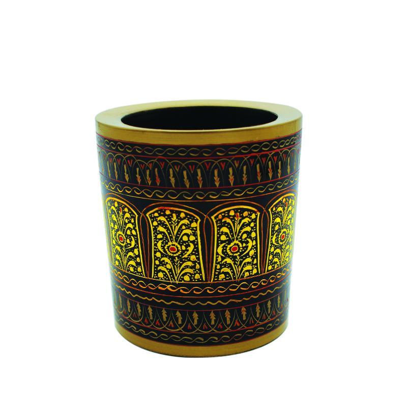 Wooden Pen Holder in Nakshi Art - waseeh.com