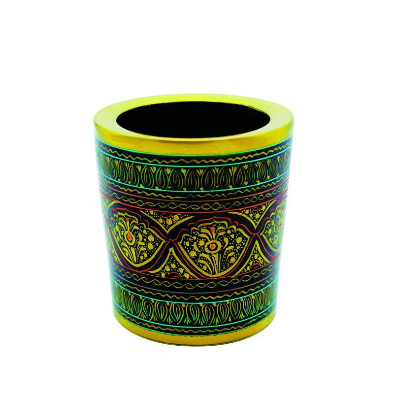 Wooden Pen Holder in Nakshi Art - waseeh.com