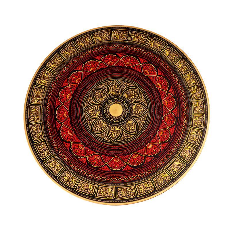 Nakshi Art Wooden Table (16") - waseeh.com