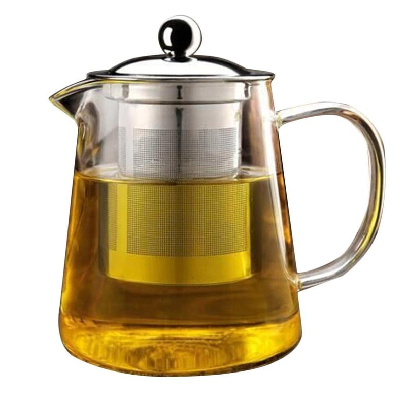 Heat Resistant Glass Teapot (Round Shaped) - waseeh.com