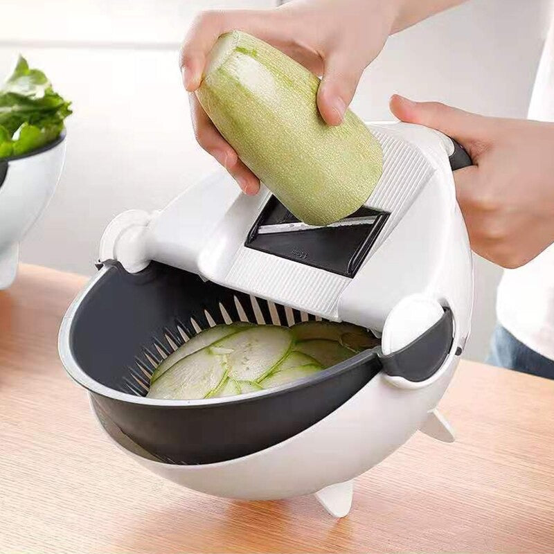 Rotary Vegetable Cutter with Drainer - waseeh.com