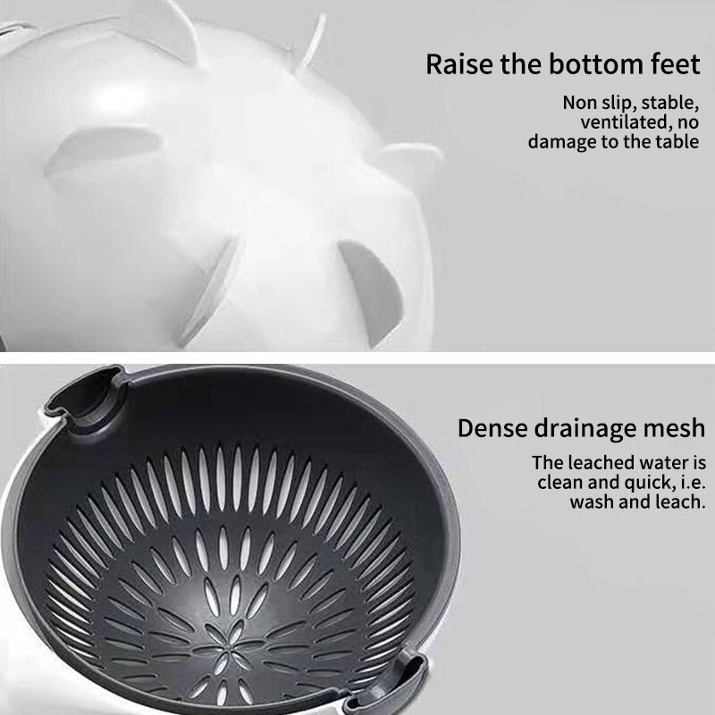 Rotary Vegetable Cutter with Drainer - waseeh.com