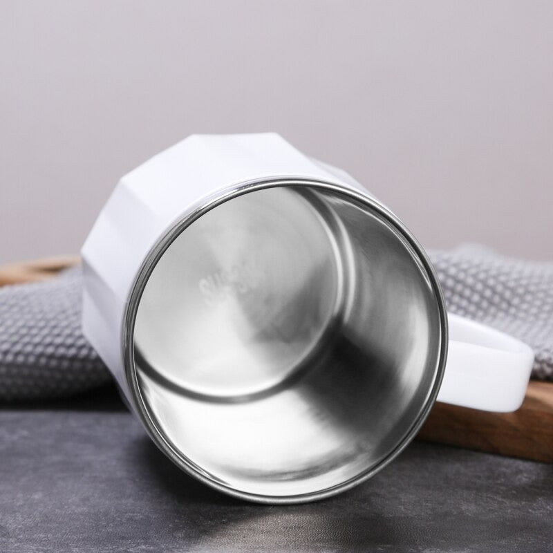 Diamond Cut Wide Lines Insulated Mug - waseeh.com