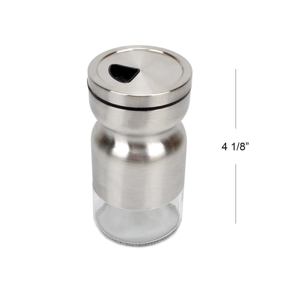 Home Puff Metal Spice Bottle with Stand 130mL, Set of 2 - waseeh.com