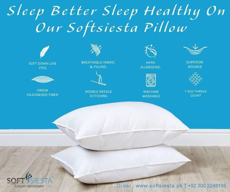 Soft Siesta Alternate Fill Pillow - Pack of 2 - waseeh.com