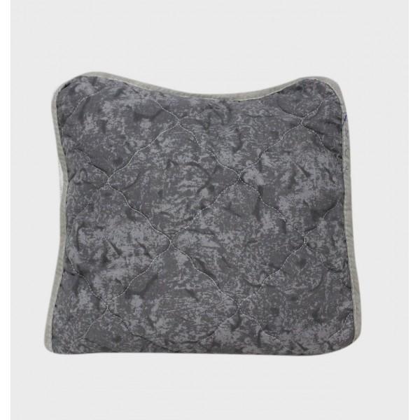 Quilted Cushion Cover Pair (Rough Grey) - waseeh.com