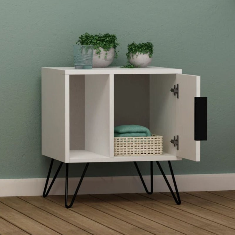 Montrose House Side Hairpin Nightstand Table - waseeh.com