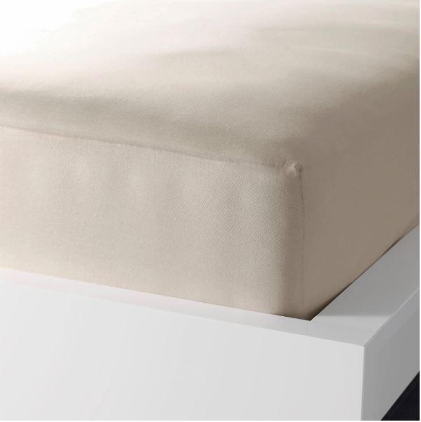 Single Fitted Sheet - Beige - waseeh.com