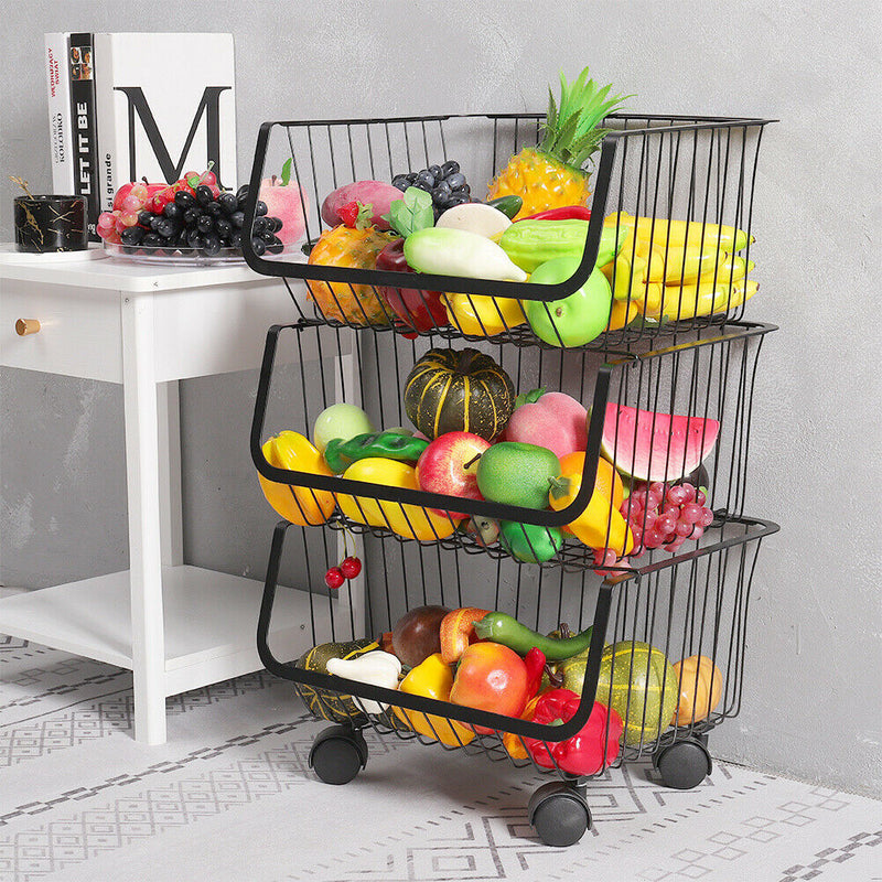 Metal Vegi Organizer Trolley - waseeh.com