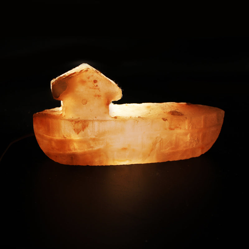 Boat - Table Salt Lamp - waseeh.com