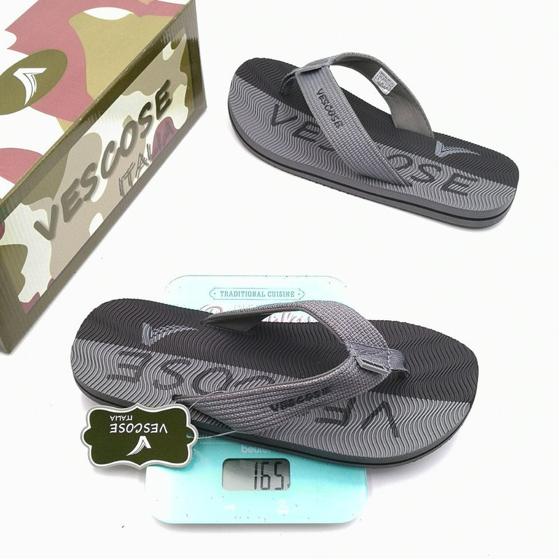 Vescose - Flip Flops - Gray Lined - waseeh.com