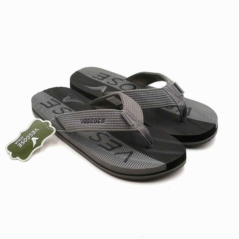 Vescose - Flip Flops - Gray Lined - waseeh.com