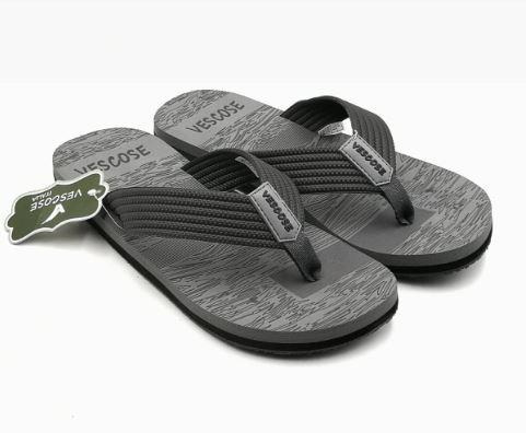 Vescose - Flip Flops - Gray Patterned - waseeh.com