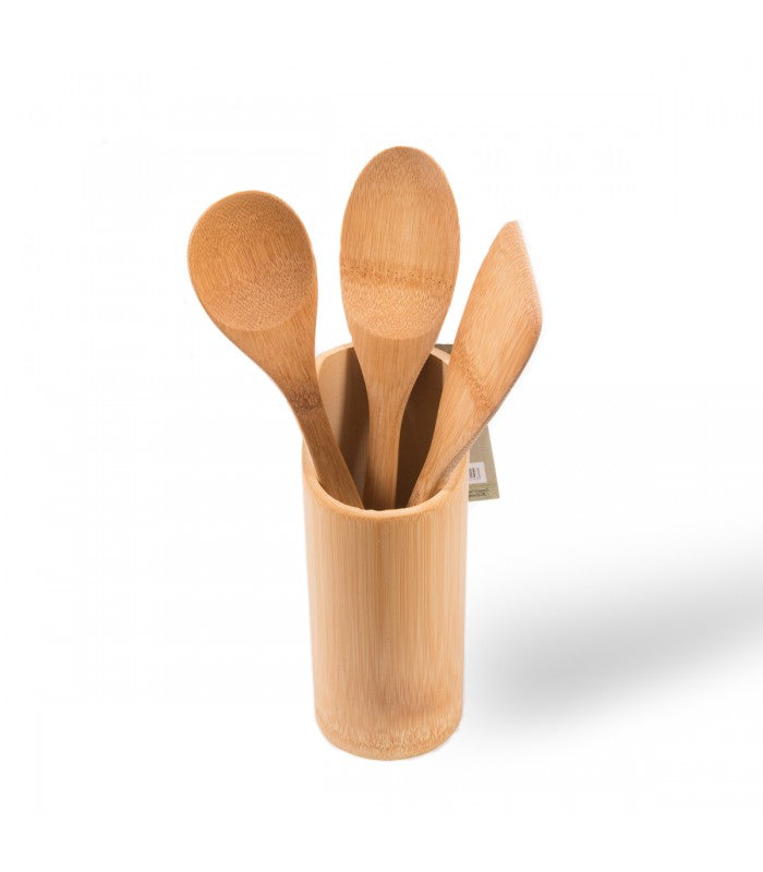 Bamboo Spoon Utensils (7 Pcs) - waseeh.com