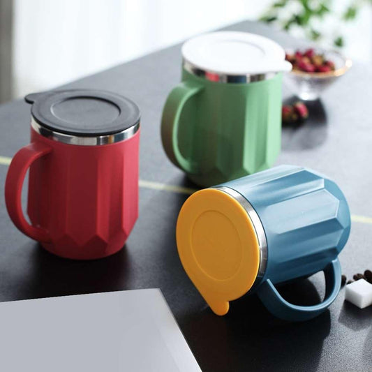 Diamond Cut Wide Lines Insulated Mug - waseeh.com