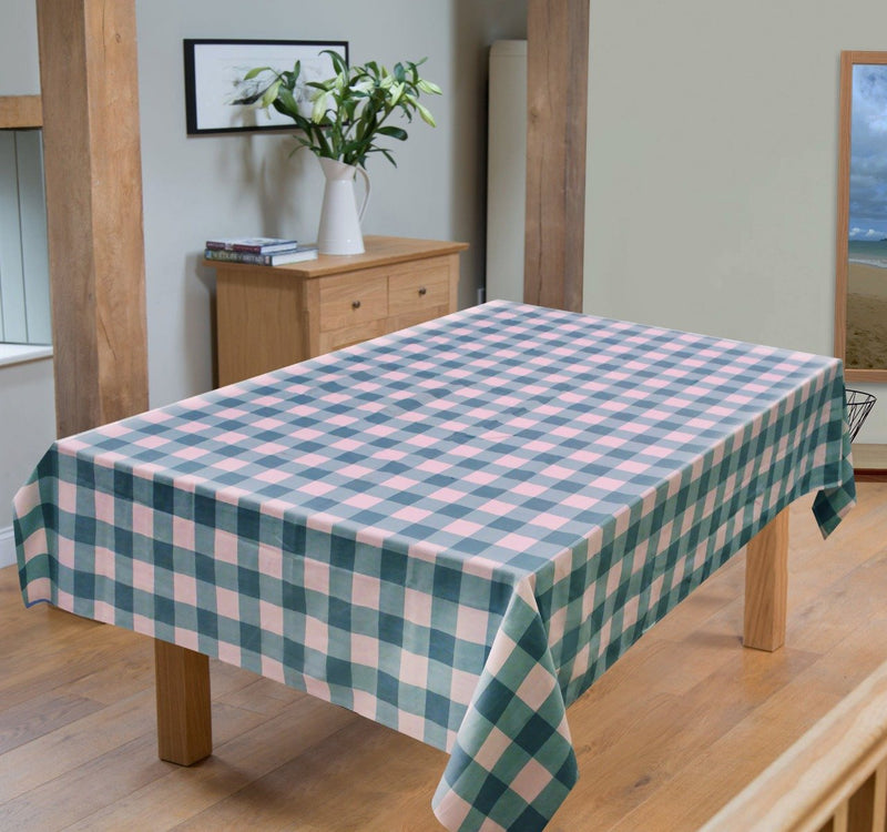 Cotton Duck Table Cover (In Check Design) - waseeh.com