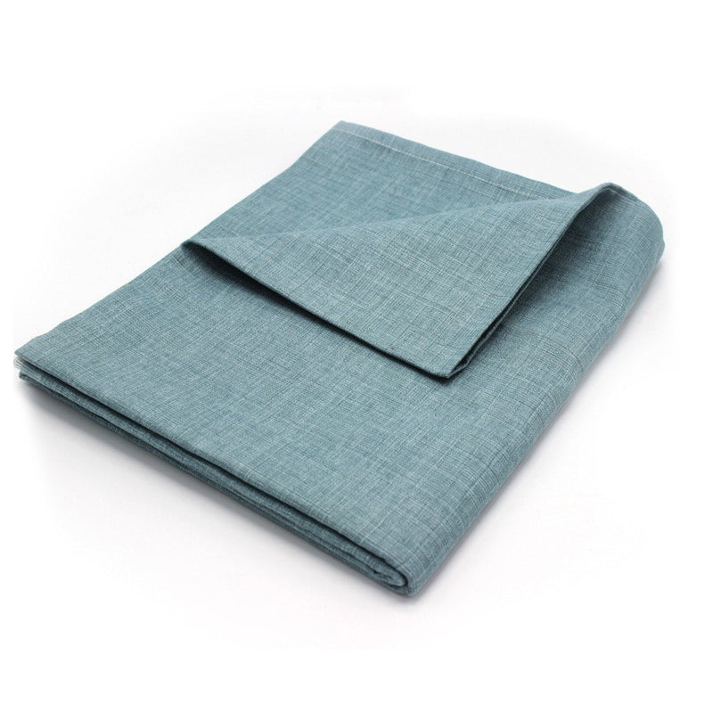 Table Cover Duck Cotton - Blue Textured - waseeh.com