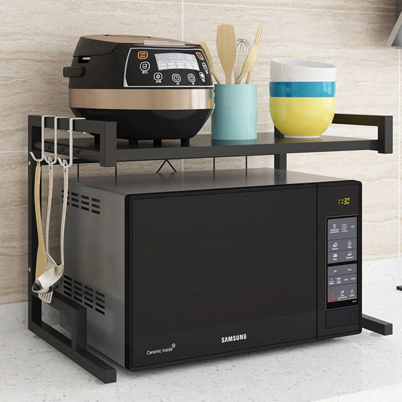 Microwav Rack Adjustable Telescopic Microwave Rack