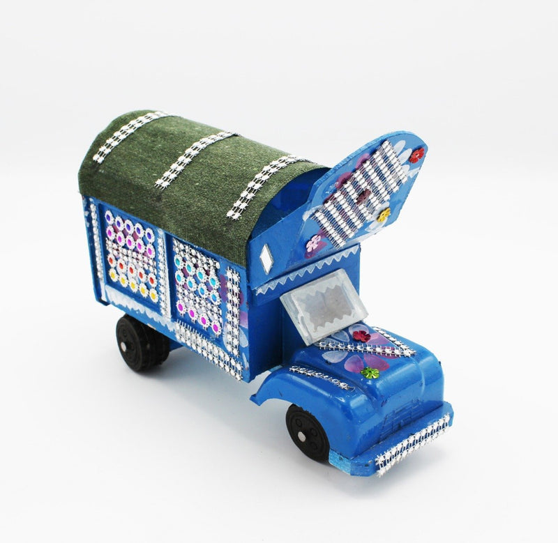 Wooden Truck - Small - 9" x 3.5" x 6.5" - waseeh.com