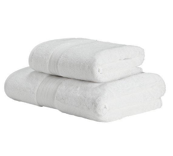 White Egyptian Cotton Towel - Pack of 2 - waseeh.com