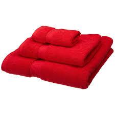 Red Egyptian Cotton Towel - Pack of 3 - waseeh.com