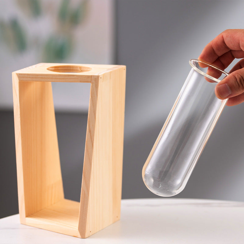 Ignoble Test Tube Flower Pot Home Office Table Vase Decor