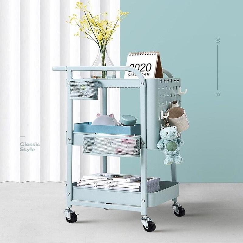 Rolling Utility Kitchen Cart Trolley (3-Tier) - waseeh.com