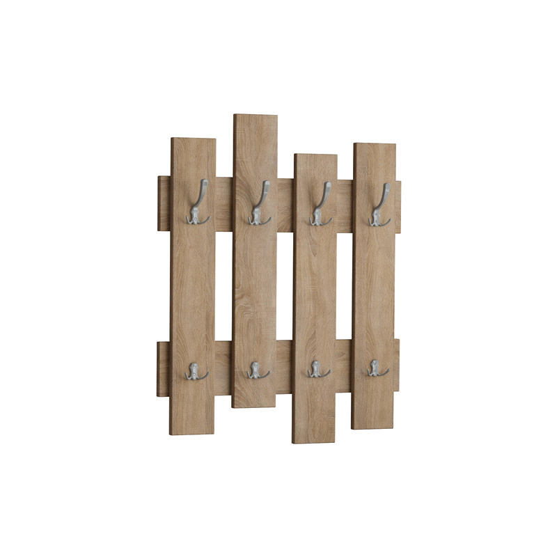 Hechsher Cap Wall Mounted Solid Wood Coat Organizer Rack - waseeh.com